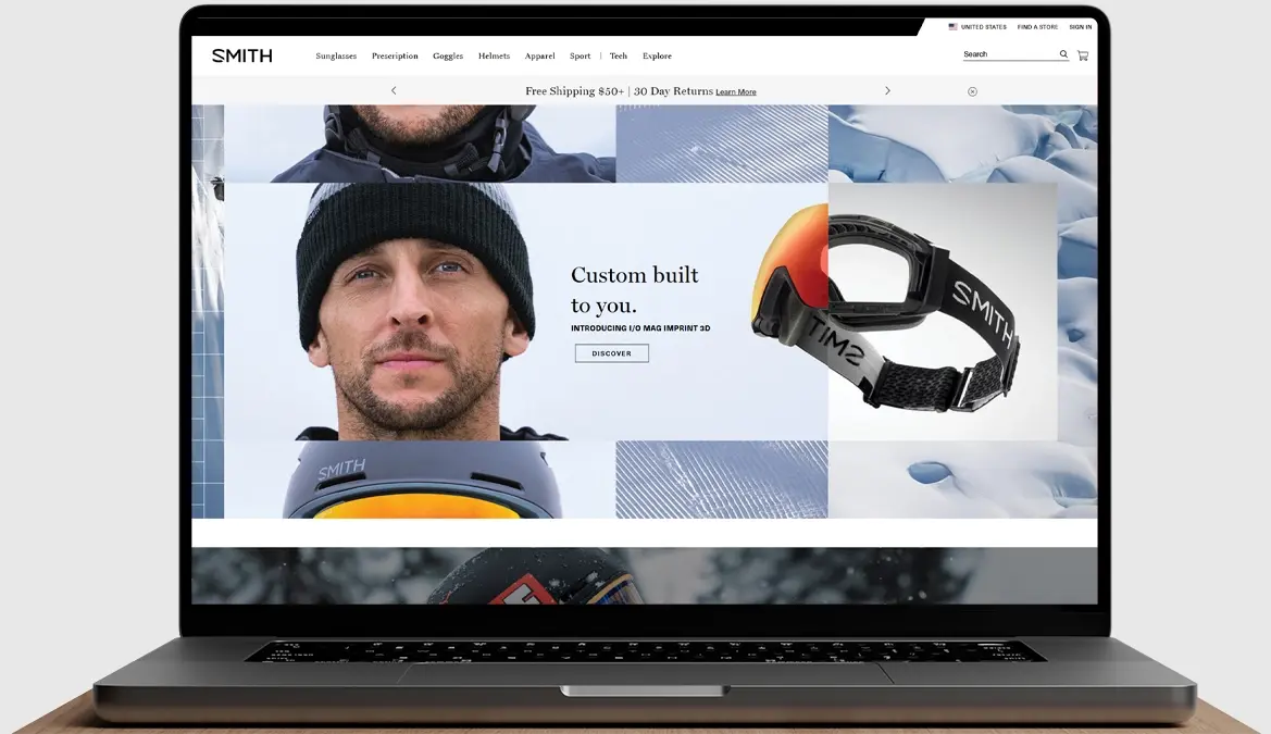 Smith Optics Website Preview