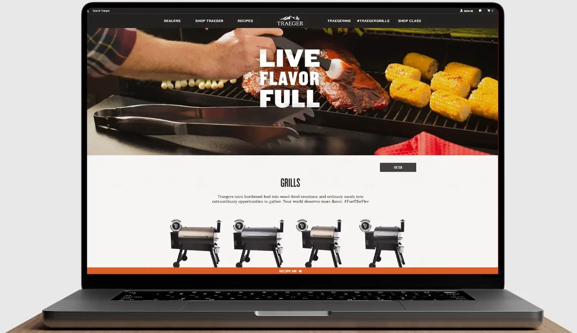 Traeger Grills Website Preview